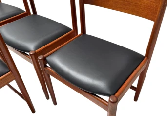Four Mid-Century Modern Dining Room Chairs by Kurt Østervig for Sibast, 1960s